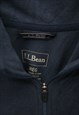 VINTAGE 90'S L.L.BEAN FLEECE QUARTER ZIP NAVY