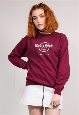 VINTAGE 90'S SIOUX CITY IOWA HARD ROCK CAFE SWEATSHIRT