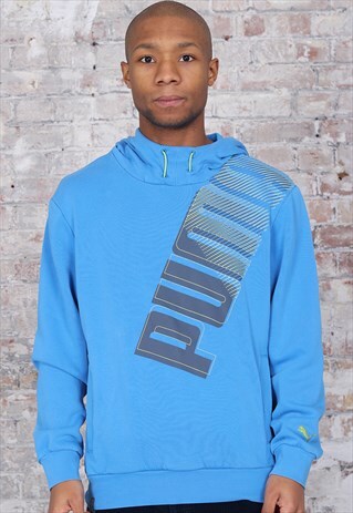VINTAGE PUMA BIG LOGO SWEATSHIRT BLUE