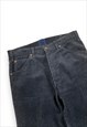 Levis Vintage Y2K Black corduroy trousers Detailed button 