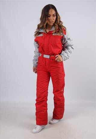 VINTAGE QUECHUA FULL SKI SUIT SNOW SPORTS UK 8 - 10 (CL2U)