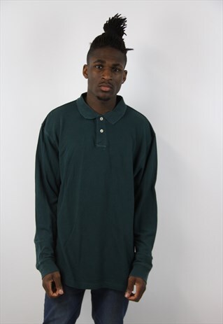 VINTAGE LONG SLEEVE POLO-SHIRT