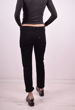 LEVI'S WOMENS VINTAGE JEANS W32 L28 BLACK 90'S