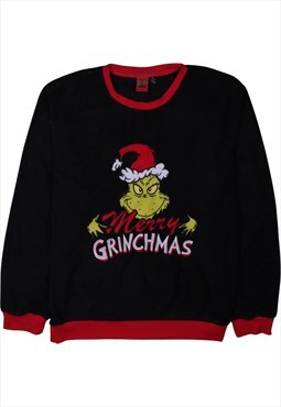 Vintage 90's The Grinch Fleece Jumper Merry Grinchmas Crew