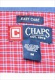 CHAPS CHECKED RED SHORT SLEEVED SHIRT - M