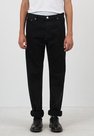 VINTAGE BLACK LEVI'S 501 FIT DENIM JEANS