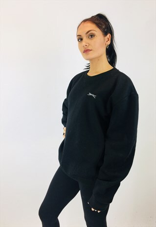 VINTAGE SLAZENGER OVERSIZED BLACK SWEATSHIRT