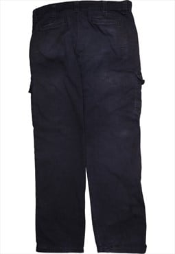 Wrangler 90's Cargo Pockets Trousers / Pants 36 Black