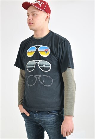 VINTAGE ROUND NECK NIKE T-SHIRT IN GRAPHIC PRINT