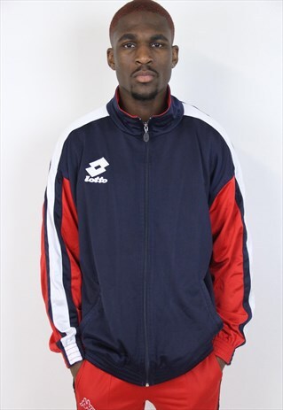 VINTAGE LOTTO 90'S PATTERNED SPORTS JACKET