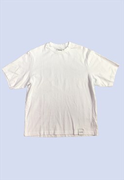Oversized T-Shirt White Short Sleeved Cotton