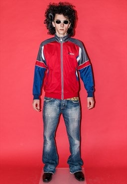 90's Vintage Umbro rave sports / track jacket in multicolor