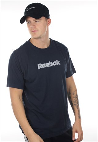 VINTAGE 90S REEBOK SPELL OUT T SHIRT TEE