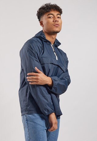 VINTAGE 1/4 ZIP WINDBREAKER JACKET