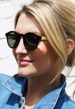 80'S REPRO BLACK SUNGLASSES