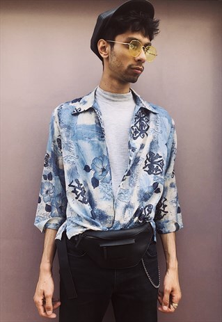 VINTAGE FLOWER PATTERNED SHIRT