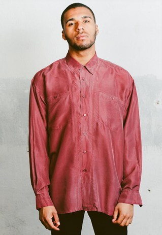 VINTAGE MINIMALIST SILK SHIRT