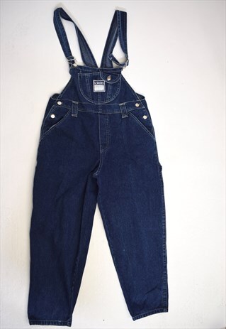 VINTAGE 90S TAKEZO BLUE DENIM DUNGAREES