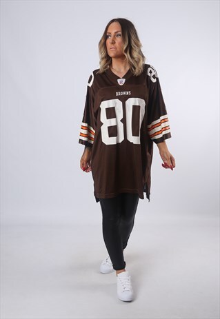 NFL OVERSIZED T-SHIRT SPORT JERSEY TOP FOOTBALL (MA-D)