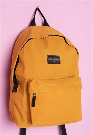 G&G UNISEX MUSTARD LTD PATCH RUCKSACK