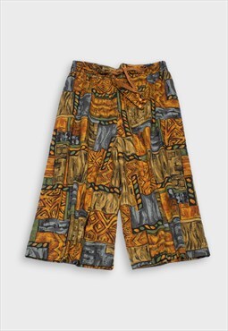 Printed knee length shorts