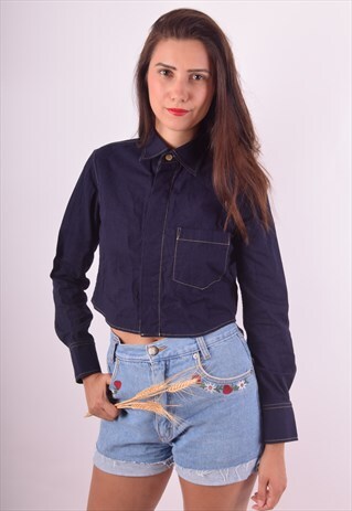 RARE YOHJI YAMAMOTO CROP SHIRT MADE IN JAPAN (652)