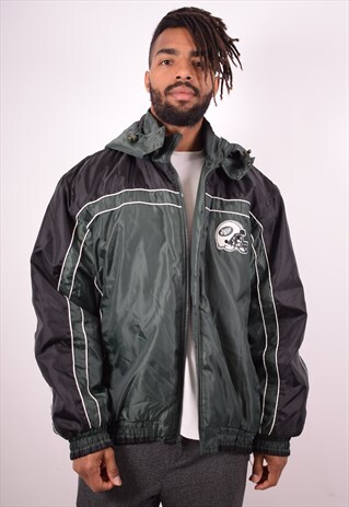 NFL MENS VINTAGE NY JETS JACKET XXL GREEN 90S