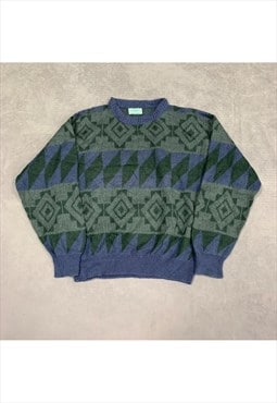 Vintage United Colors of Benetton Knitted Jumper Men's M