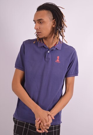 VINTAGE HACKETT POLO SHIRT BLUE
