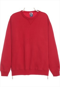 Vintage 90's Champion Sweatshirt Crewneck Red Men's Large