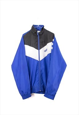 Vintage Alex Athletics Track Jacket in Blue L