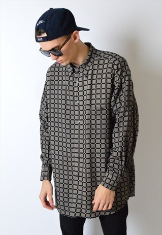 VINTAGE 90S CHECK LONG SLEEVE SHIRT