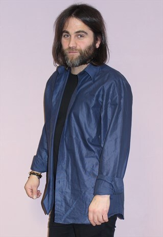 VINTAGE BLUE PRADA SHIRT - HIPSTER 90S