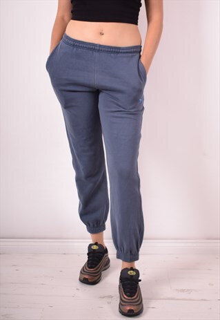 PUMA WOMENS VINTAGE TRACKSUIT TROUSERS SMALL BLUE 90S
