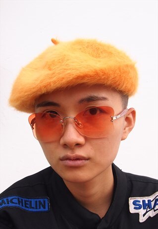 VINTAGE ORANGE SUNGLASSES OVERSIZED