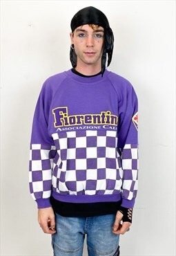 Vintage 1992 Fiorentina AC football purple sweatshirt 