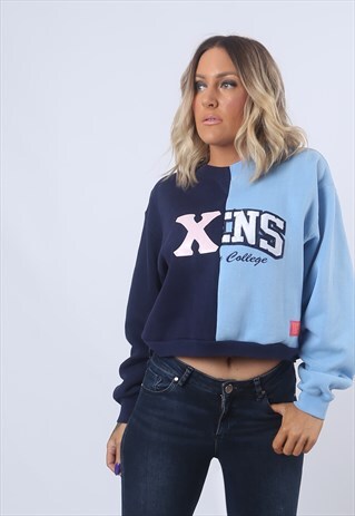 CROPPED SWEATSHIRT JUMPER OVERSIZED BICH REBORN HYBRID (FU5B