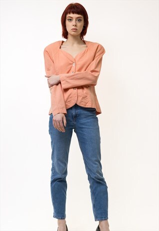 WOMEN BLOUSE TRANSPARENT WOMEN VINTAGE BLOUSE 5282