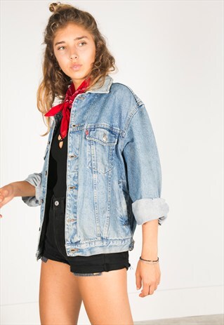 VINTAGE 80S EMBELLISHED LEVI'S DENIM JACKET / R326