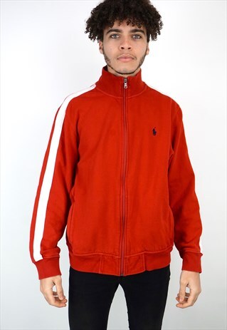VINTAGE 90'S RALPH LAUREN ZIP-UP SWEATSHIRT