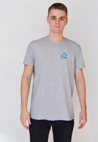 GREY BUDDHA (BLUE) T-SHIRT