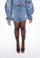 Trumpet hem mini skirt