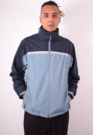 NIKE MENS VINTAGE JACKET MEDIUM BLUE 90S