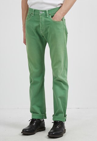 VINTAGE GREEN LEVI'S 501 FIT DENIM JEANS