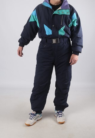 VINTAGE SERGIO TACCHINI FULL SKI SUIT SNOW L 42 - 44" (9DT)