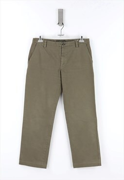 Etro Loose Fit Chino Trousers in Green - 50