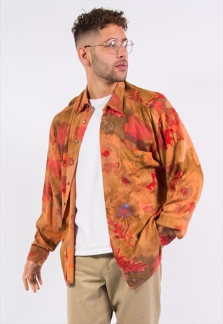 VINTAGE 90'S CRAZY PATTERN SHIRT