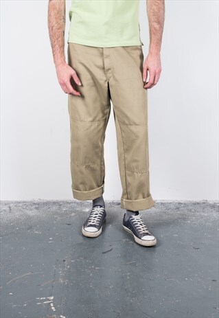 VINTAGE 1980S BEIGE DICKIES TROUSERS