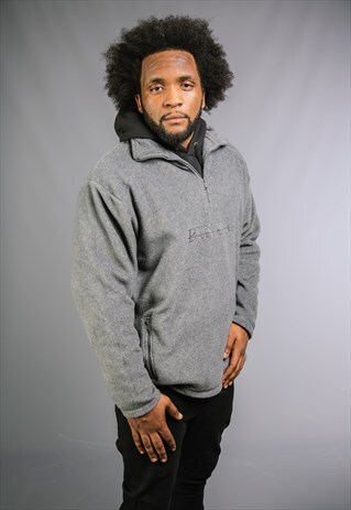 PINNA EMBROIDERED FLEECE - GREY