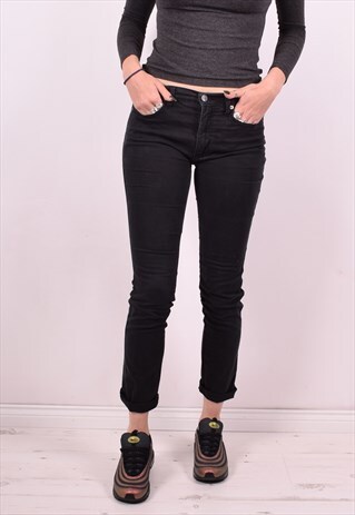 ROCCOBAROCCO WOMENS VINTAGE JEANS W32 L30 BLACK 90S
